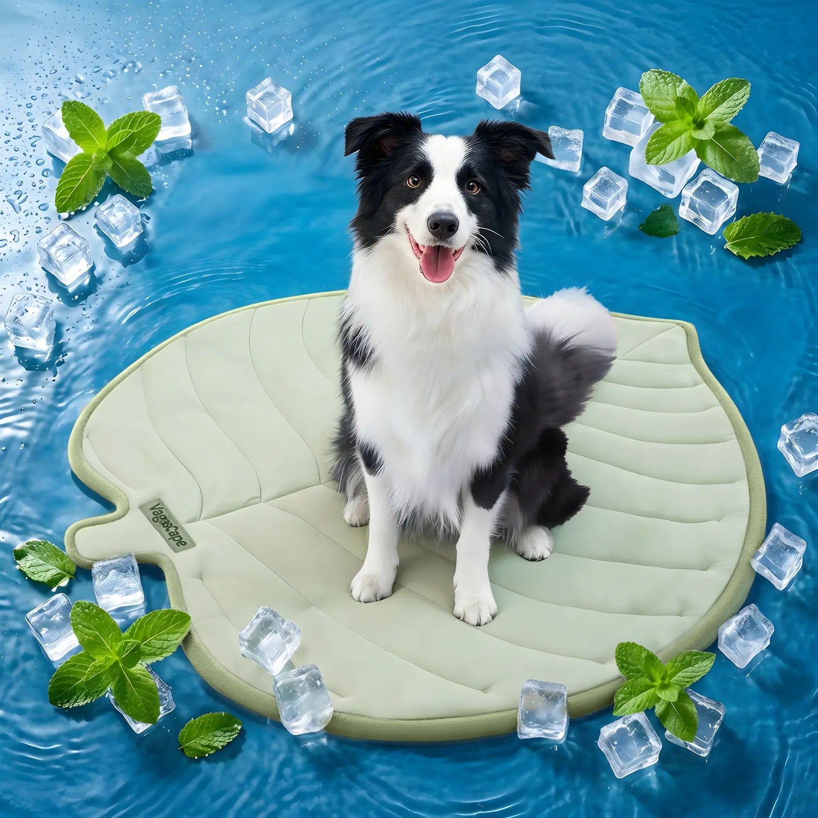 SUMMER COOLING MAT - Eco-Friendly for Large Dogs - Portable, Machine Washable, Durable Cooling Pad for Crate, Camping, and Outdoor Use