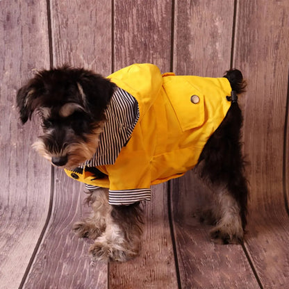 Waterproof Dog Raincoat for Small to Medium Dogs, 1 Count Pet Rain Jacket