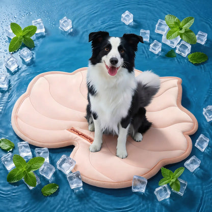 SUMMER COOLING MAT - Eco-Friendly for Large Dogs - Portable, Machine Washable, Durable Cooling Pad for Crate, Camping, and Outdoor Use