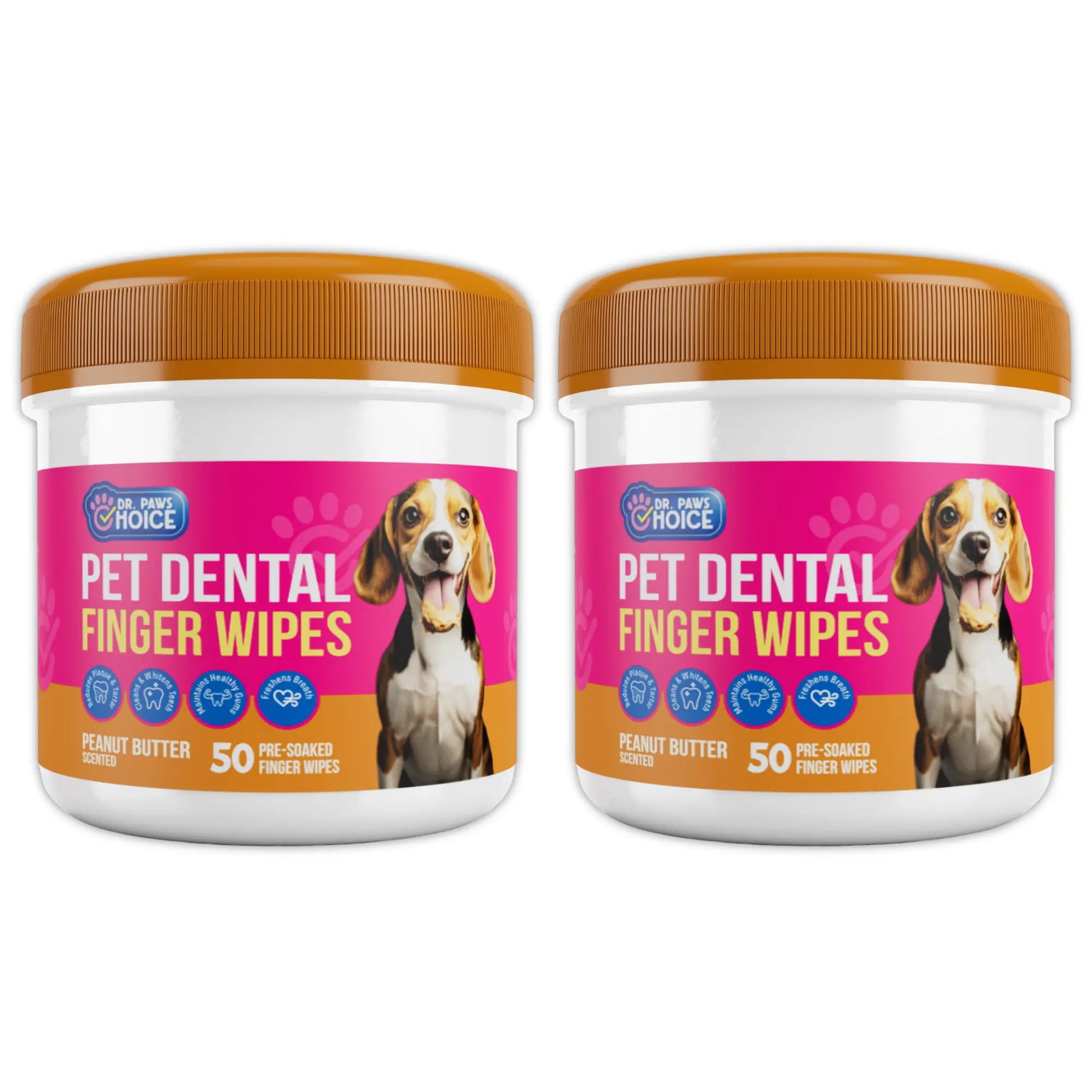 Dr. Paws Pet Care Finger Wipes for Comprehensive Dental, Ear, and Eye Hygiene